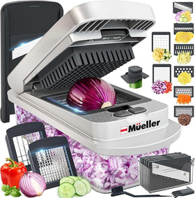 Mueller Pro-Series 10-in-1, 8 Blade Vegetable Chopper, Mandoline Slicerls